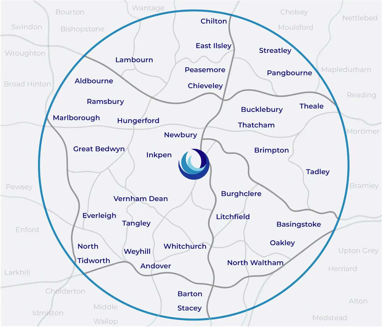 Areas we cover - Berkshire, Wiltshire, Oxfordshire and Hampshire